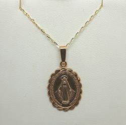 9ct gold miraculous medal