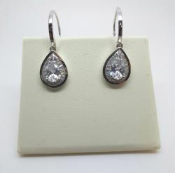 Sterling silver teardrop earrings 